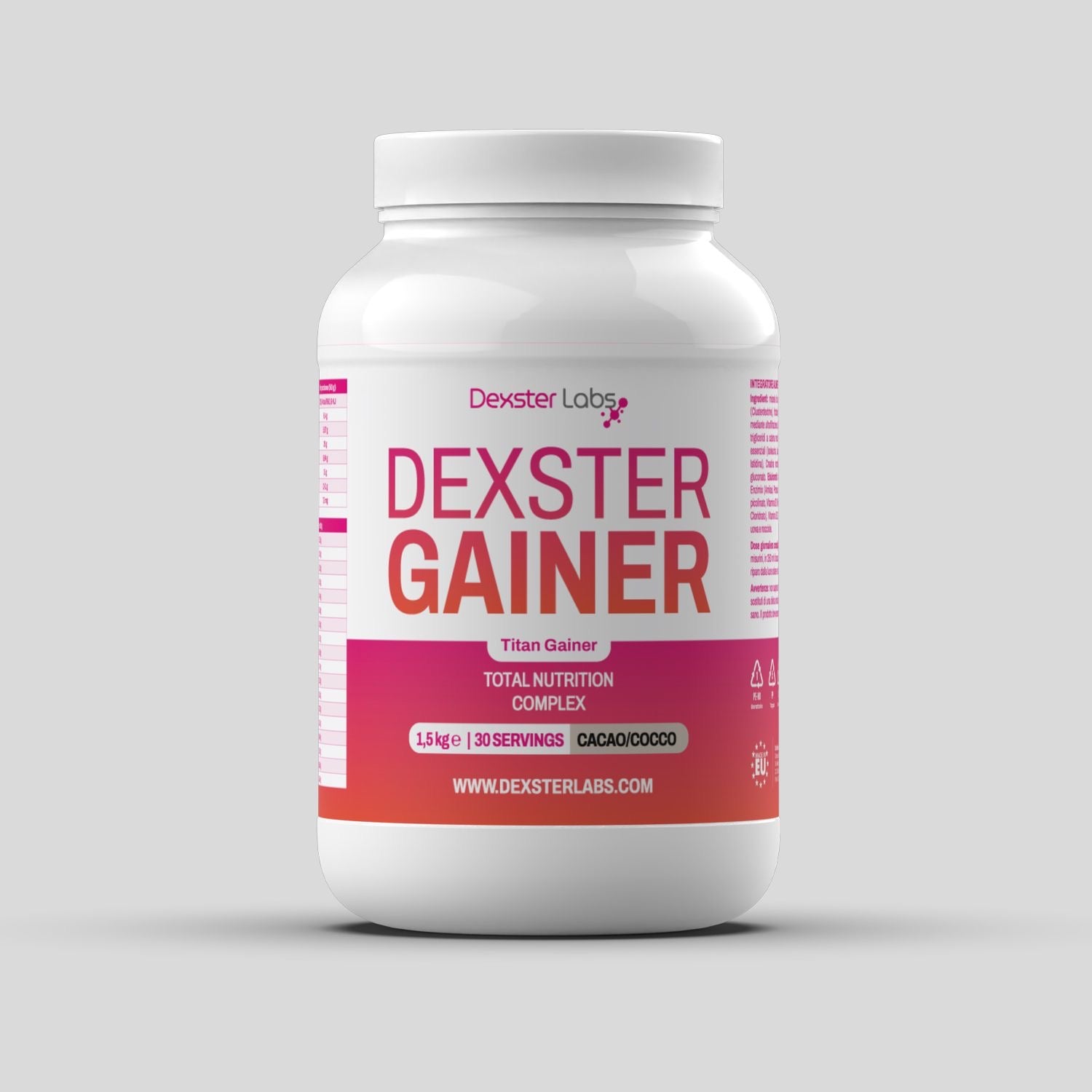 Dexster Gainer 1500g - Cacao e Cocco
